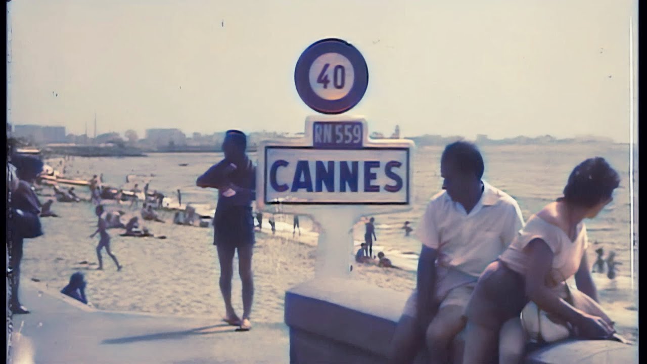 CANNES 1955 COLORISÉE DEOLDIFY