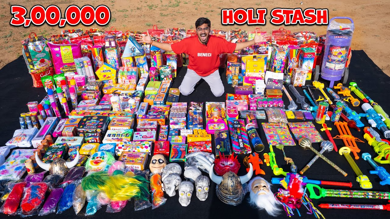 Biggest Holi Stash 2026 Worth ₹3,00,000 | होली का सबसे बड़ा खजाना