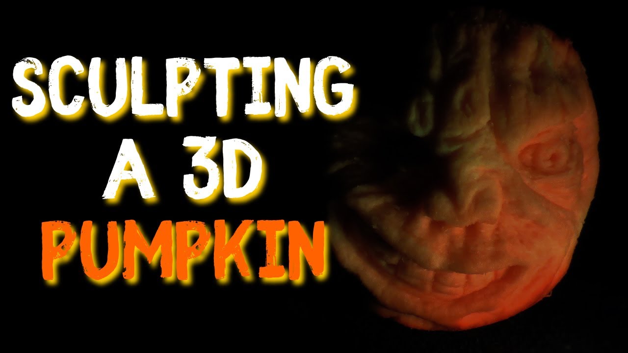 3D Pumpkin Carving - Sculpting A Halloween Pumpkin | Dark Nook