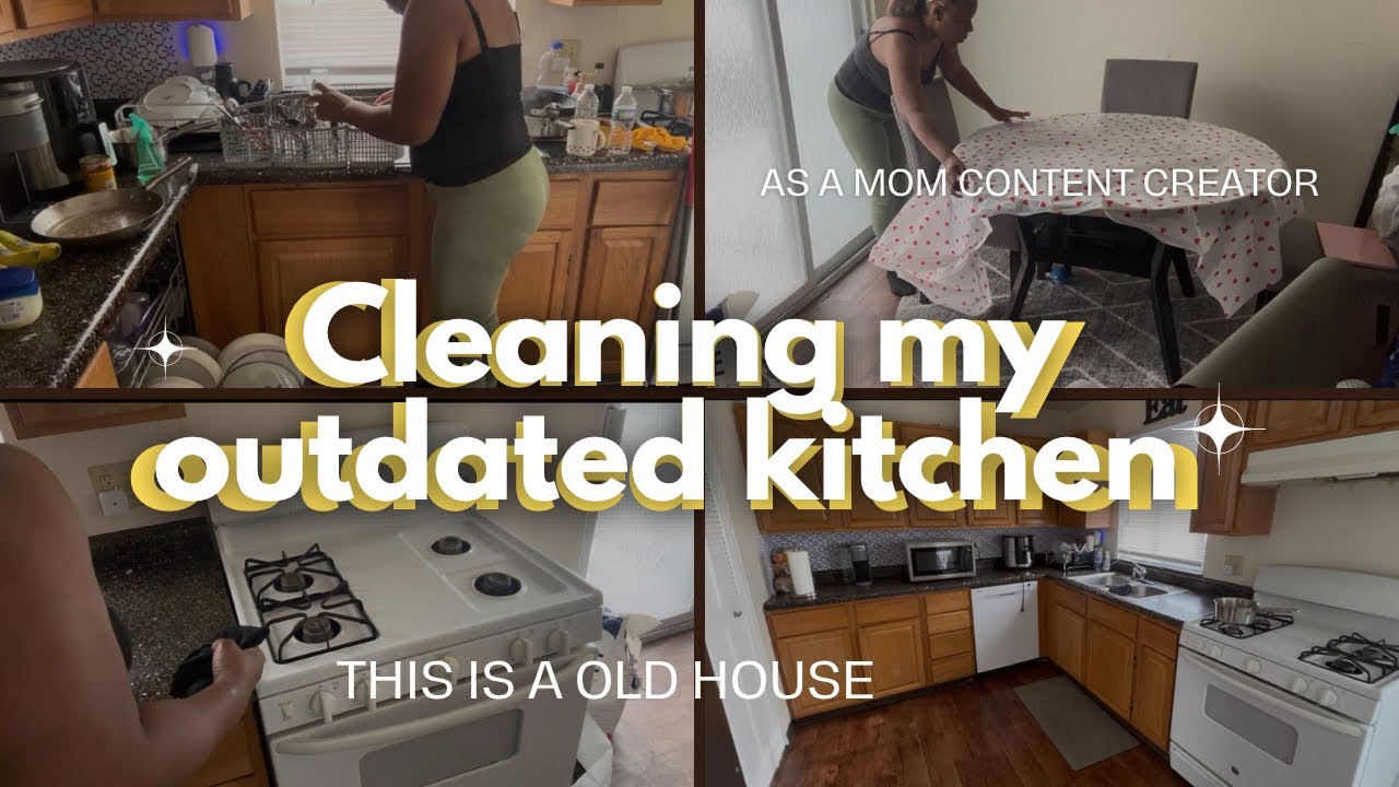 Mom of  7 Cleaning My Old Kitchen 