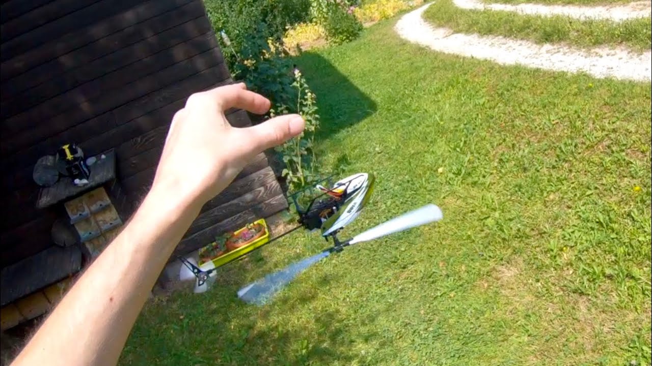 Tree Trimming, Inverted Take off & Crashing a LOT - XK K100 Brushed RC Helicopter 🚁