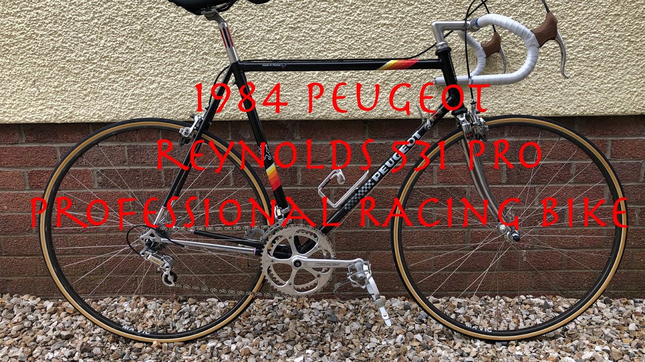 Retro 1980s Peugeot Reynolds 531 Professional Racing Bike