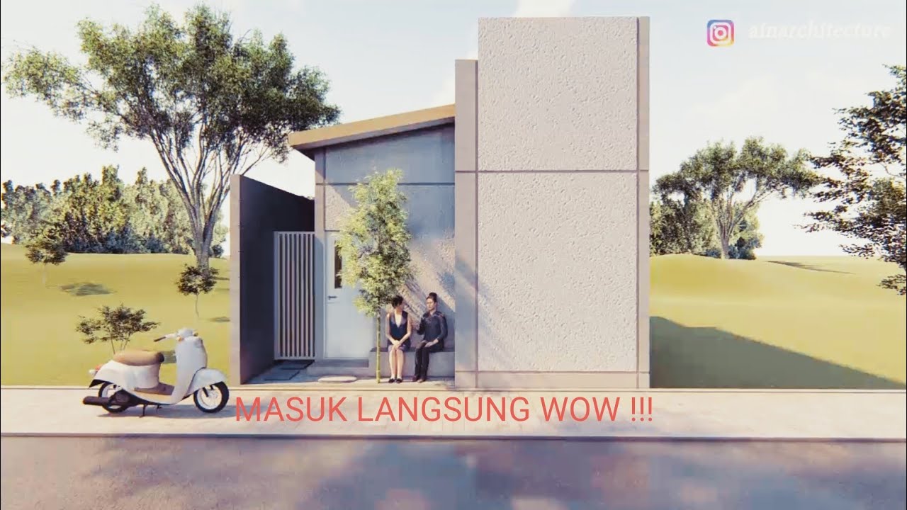 Desain rumah 6x7 gaya minimalist jepang