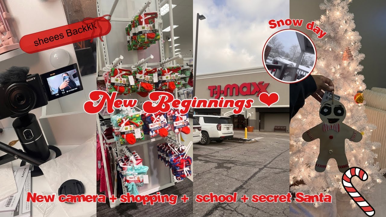 New beginnings ♥ New camera + shopping + school + secret Santa