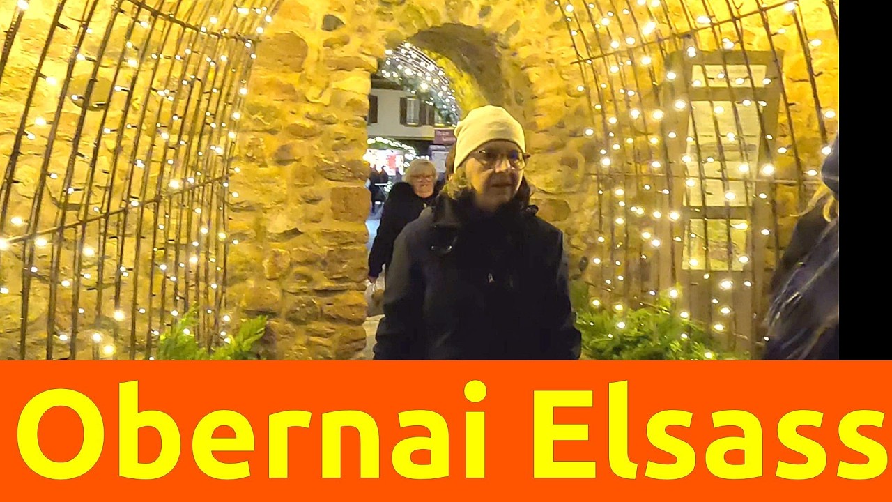 Obernai im Elsass mit Campingplatz und Weihnachtsmarkt