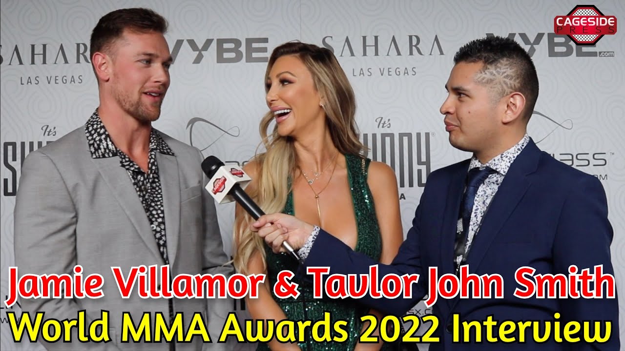 Jamie Villamor and Taylor John Smith Discuss Presenting at the 2022 MMA Awards | World MMA Awards