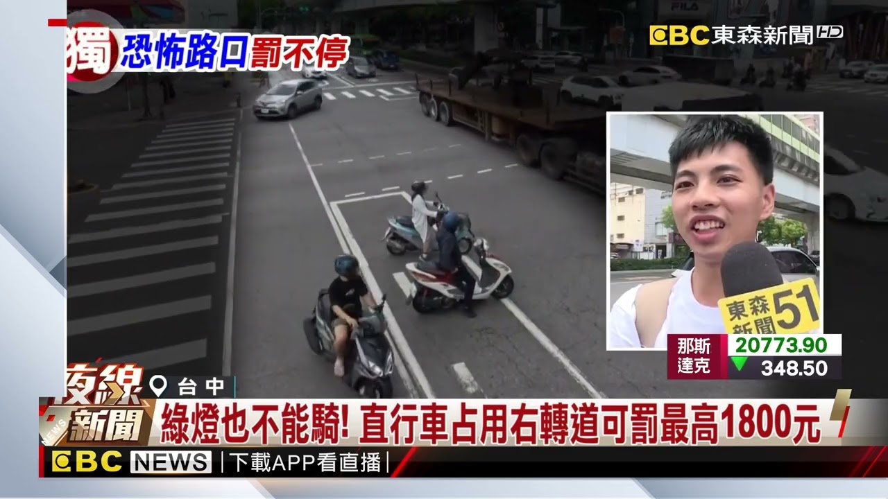 台中「陷阱路口」右轉道別亂騎 一日狂開26張罰單@newsebc