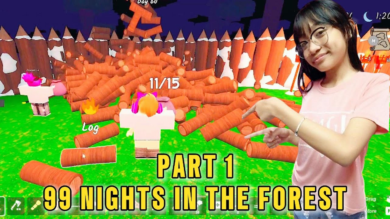 (PART 1) GRABE YUNG KAMPI KO DITO NAKA DELTA 99 NIGHTS IN THE FOREST | Roblox |