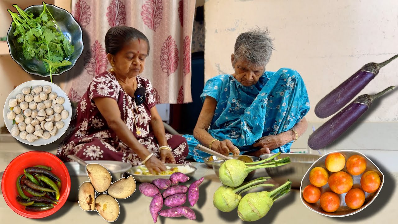 অনেক রকমের সবজি দিয়ে নিরামিষ আর আমিষ রান্না Onek Rokomer Shobzi diye Niramish aar Aamish