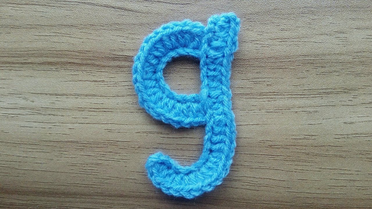 g | Crocheting Alphabet g | How to Crochet Small Letter g | Lower Case Crocheting Tutorial