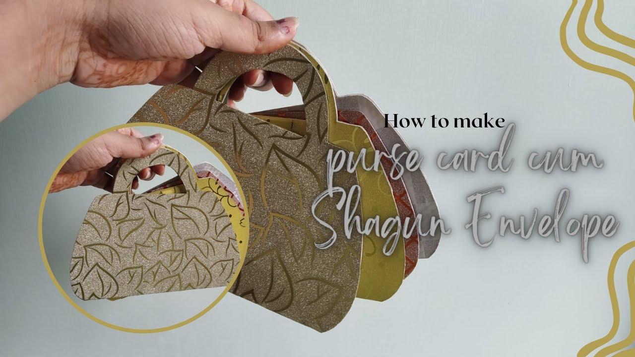Purse Card | Shagun envelope | Unique Cash Envelope | Designer Shagun Envelope | Tutorial Handbag 👜