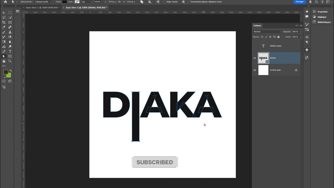 COMMENT DÉFORMER UN TEXTE  EN 30s DANS PHOTOSHOP ?