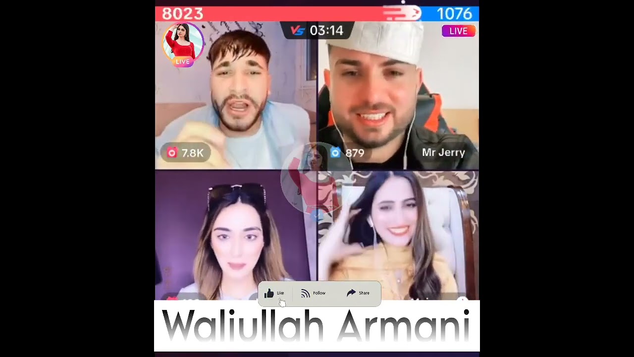 waliullah jerry and mishal new tiktok live | waliullah tiktok live