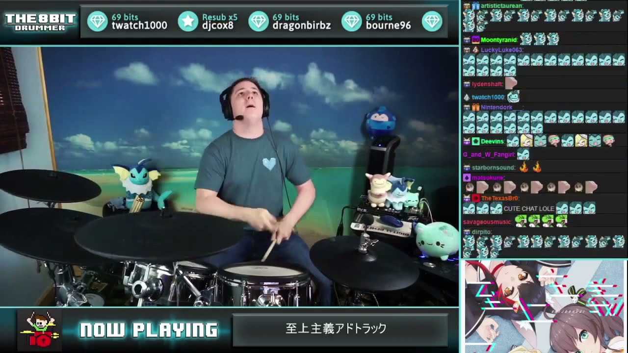 The8bitdrummer plays 