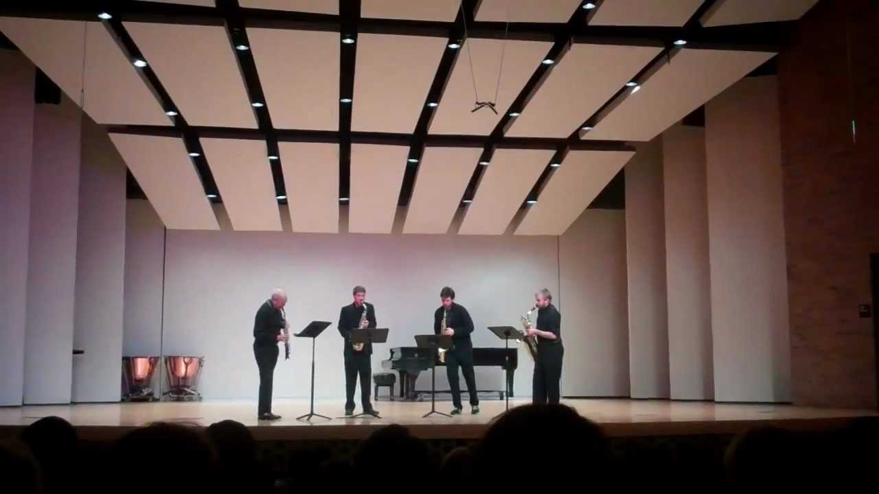 Western Sax Quartet performing New York Suite: Sofia by Paquito D'Rivera