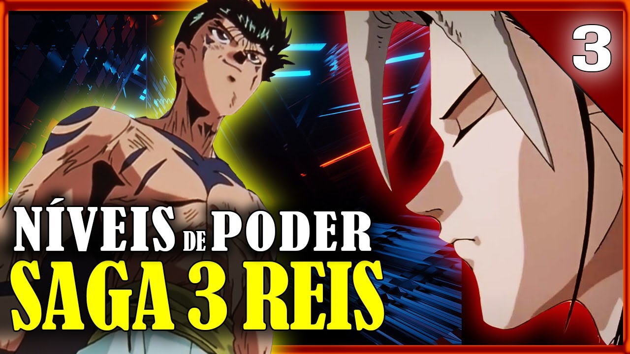 NÍVEIS de PODER - SAGA 3 REIS | YU YU HAKUSHO