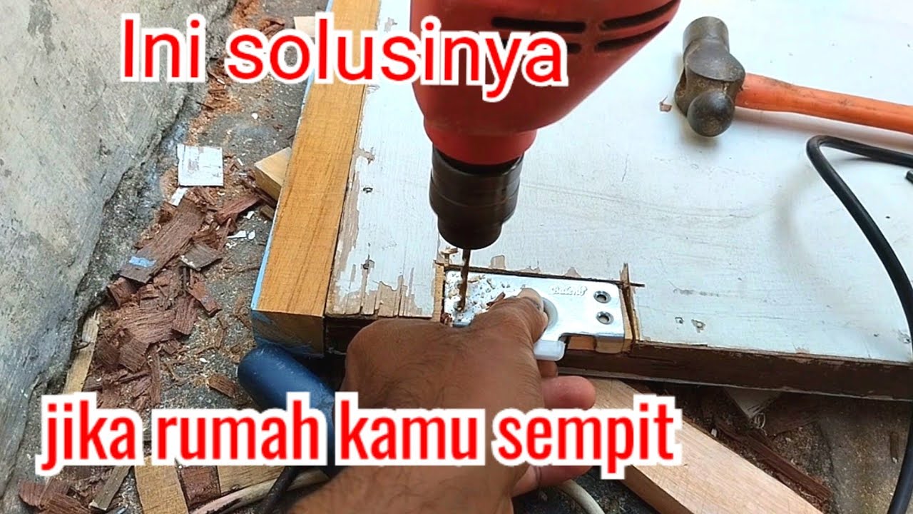 Cara mudah merubah pintu engsel menjadi pintu geser