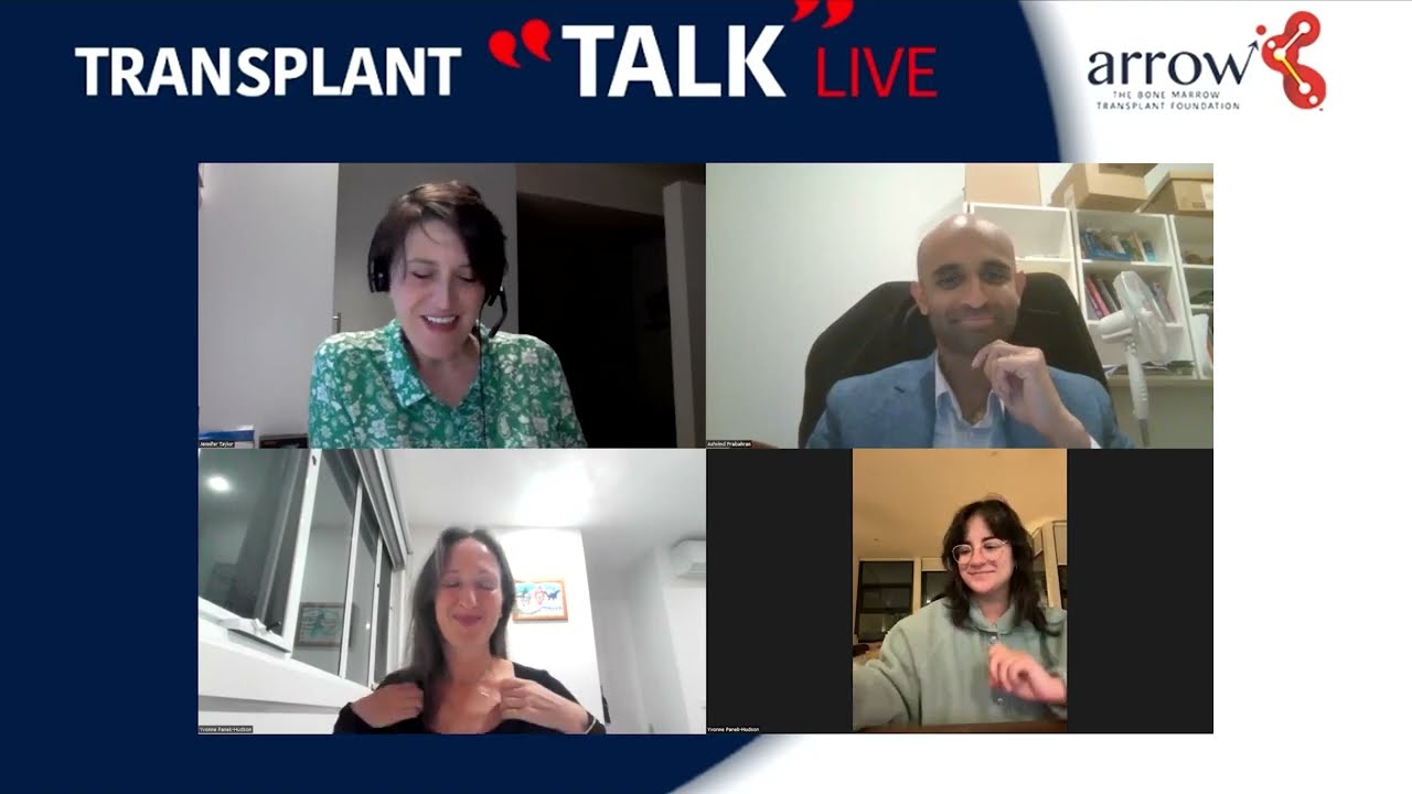 GvHD and getting on with things post transplant - Arrow Transplant Talk LIVE Webinar