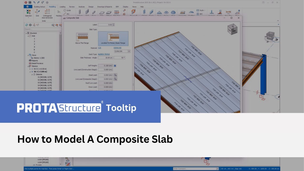 Tooltip: How to Model Composite Slabs