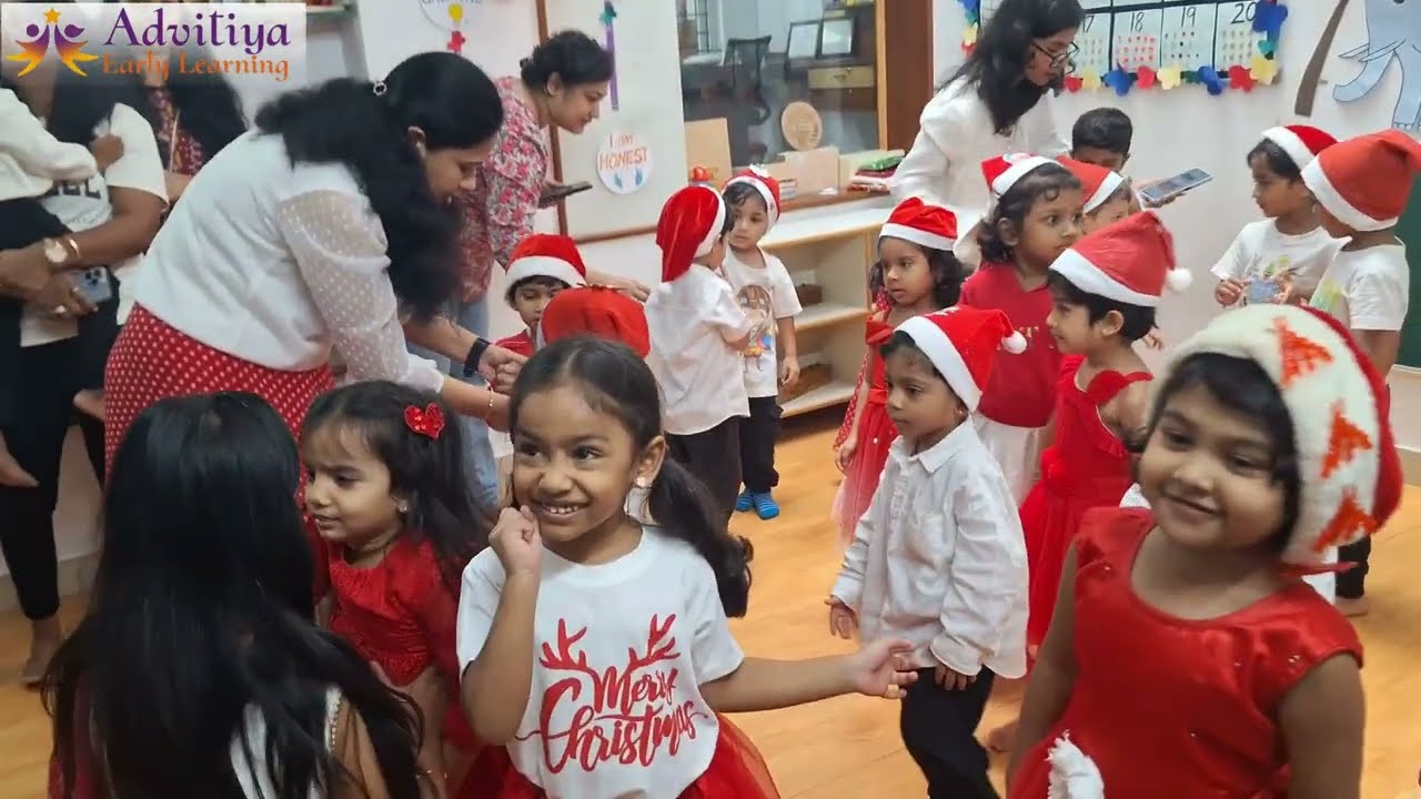 Christmas Celebrations at Advitiya Early Learning - A Premium Preschool | OMBR Layout