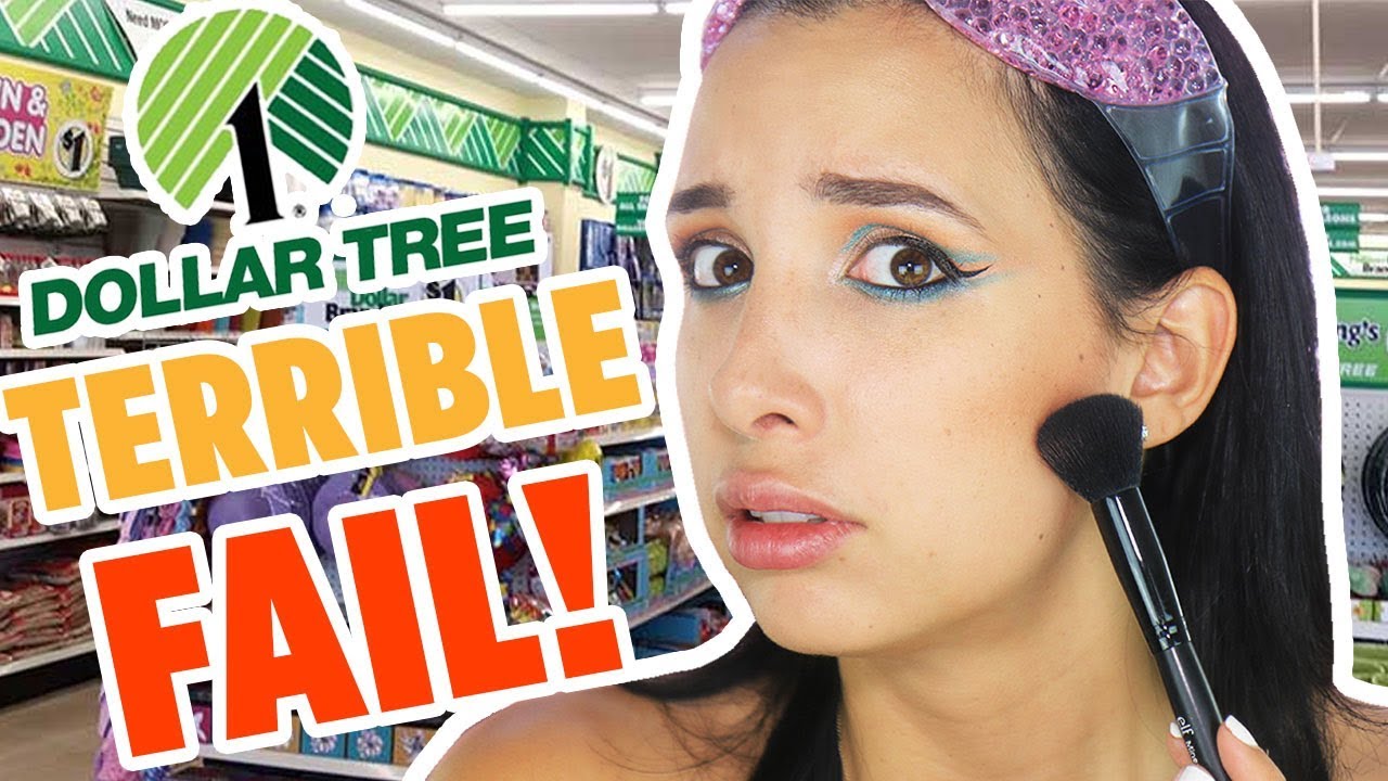 DOLLAR STORE MAKEUP CHALLENGE - Full Face Of Dollar Tree Makeup | Mar