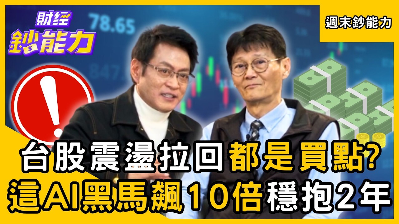 【週末鈔能力】台股震盪拉回都是買點？除了台積電「這檔AI黑馬」飆漲10倍續抱到2028！ft.宇帆隊長、謝士英｜趙慶翔 #財經鈔能力