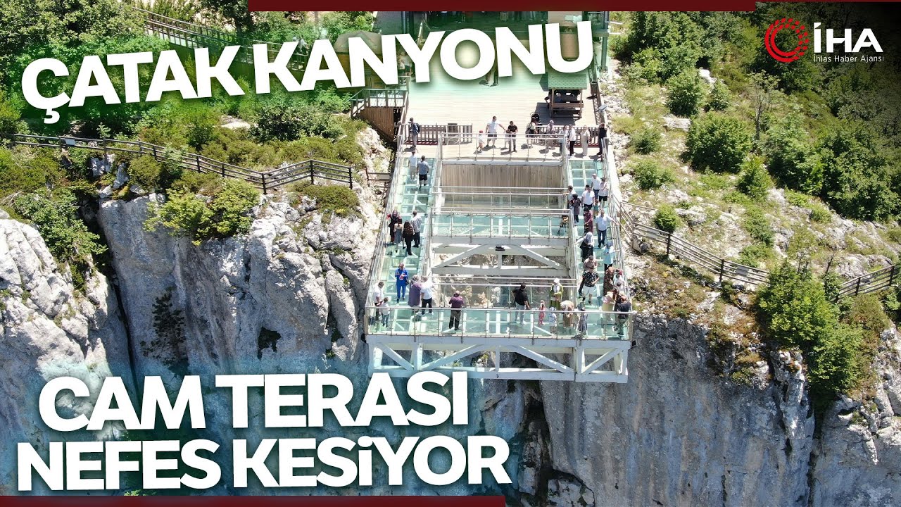 450 Metre Y&uuml;kseklikteki Kanyon &Uuml;zerindeki Cam Teras Nefes Kesiyor