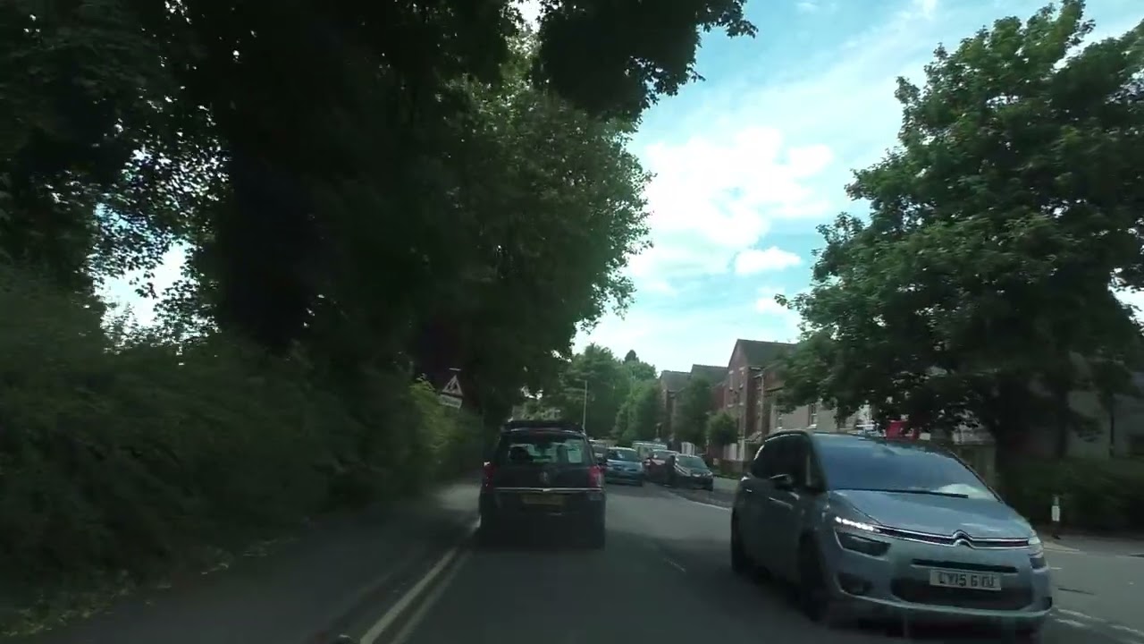 Driving On The B4091 & B4094 From Bromsgrove To Stoke Heath, England Wednesday, 19th June 2024