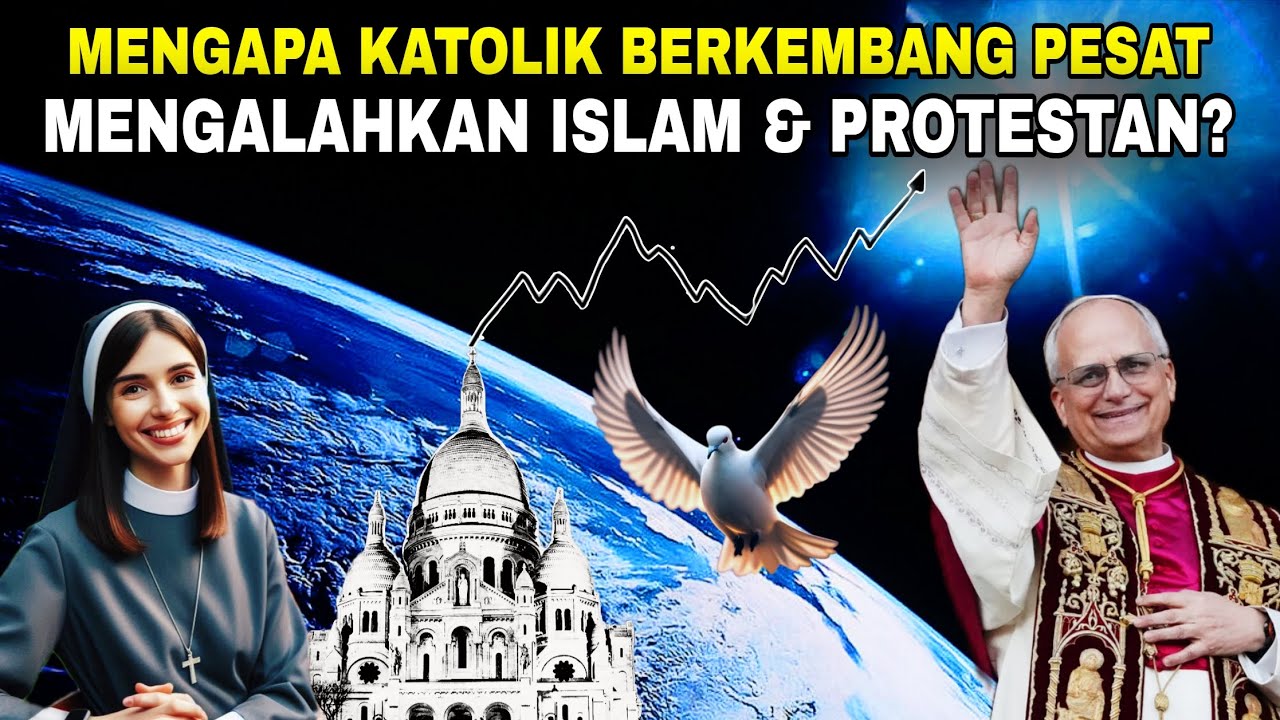 Katolik berkembang sangat PESAT bahkan KALAHKAN Islam & Protestan‼️Kok bisa? Ini yg terjadi...