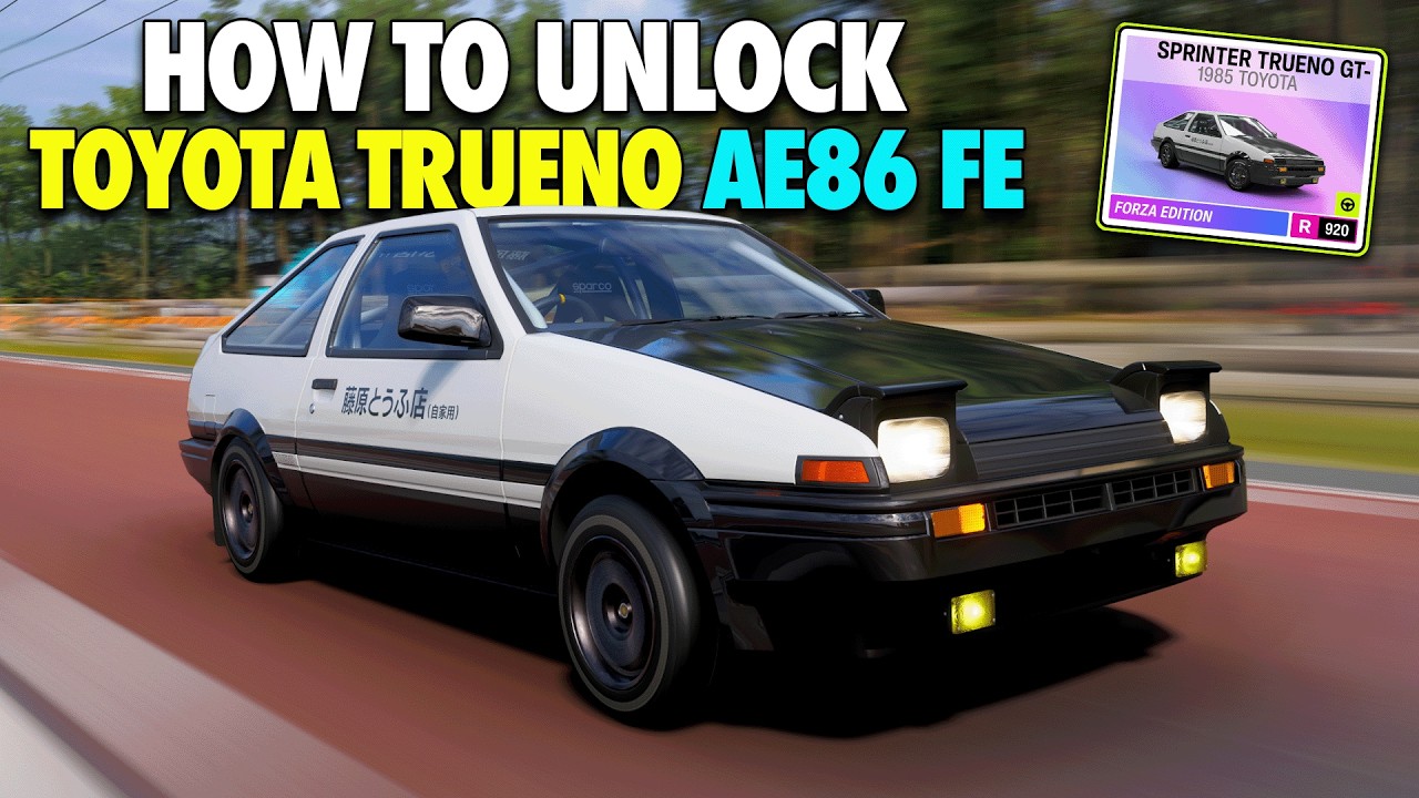 Как получить Toyota Trueno AE86 Forza Edition в Forza Horizon 6 &mdash; РАЗБЛОКИРУЙ ПРЯМО СЕЙЧАС!