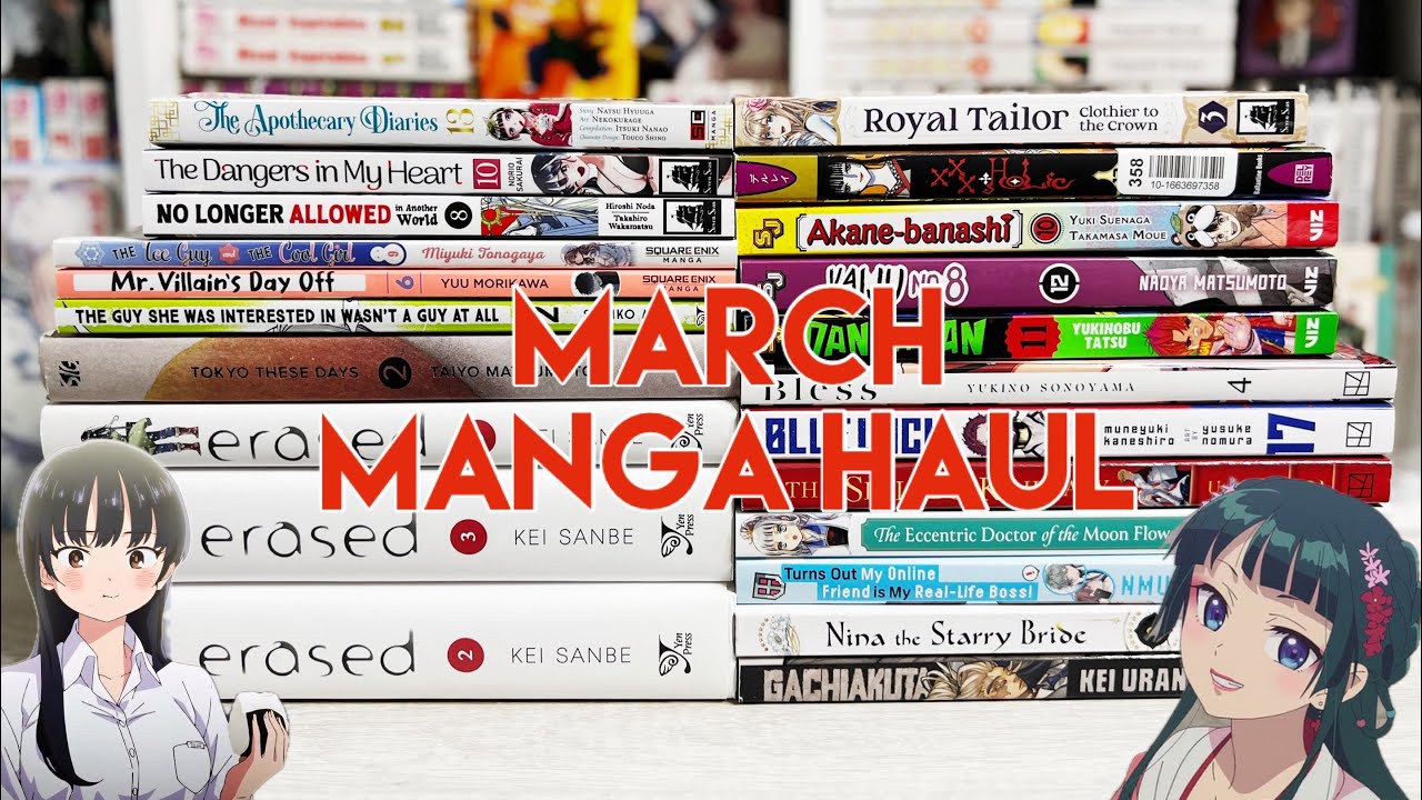 March Manga Haul | 22 Volumes (so proud!) | Less Buying More Reading