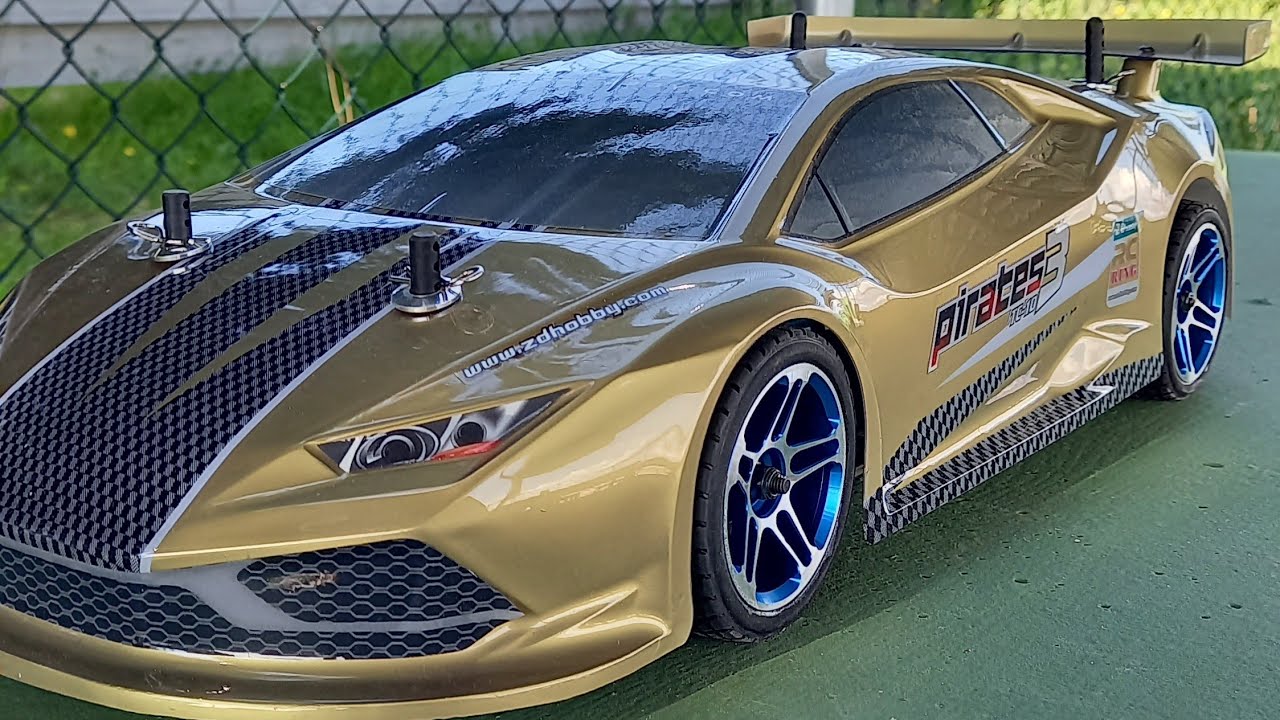 RC Cars - Lamborghini Huracan, ZD Racing Pirates3 TC-10 Kit 1/10 4WD ORO Maximum speed test