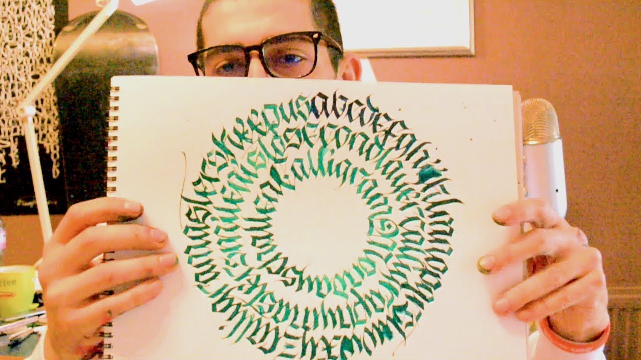 Как создавать каллиграфические каллиграммы - #CALLIGRAMMONDAYS