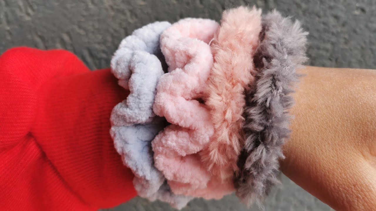 Bu fikri cok seveceksiniz!!! 2 farklı ipten 2 farklı lastikli toka yapımı #crochet #freepattern#diy
