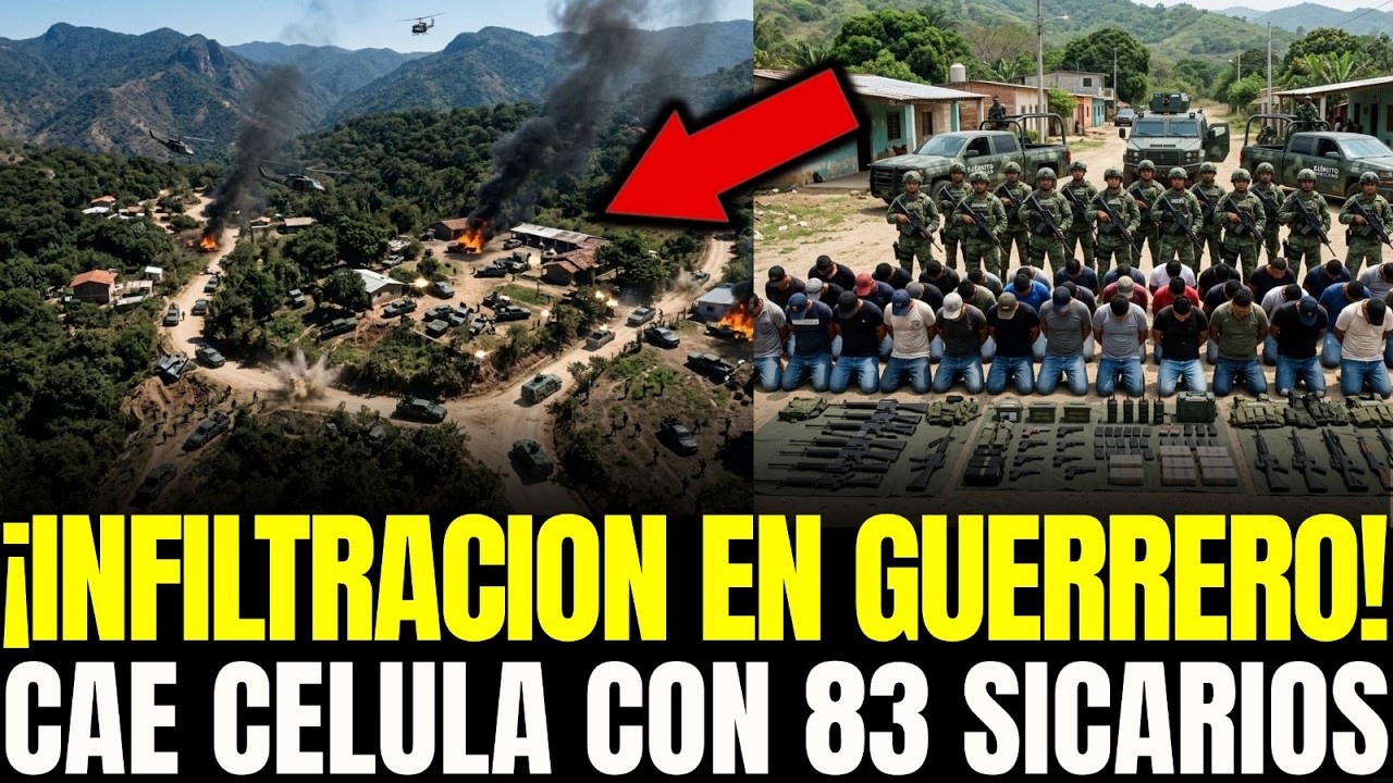 ¡INFILTRACIÓN en GUERRERO! CAE CÉLULA con 83 SICARIOS tras OPERATIVO ENCUBIERTO