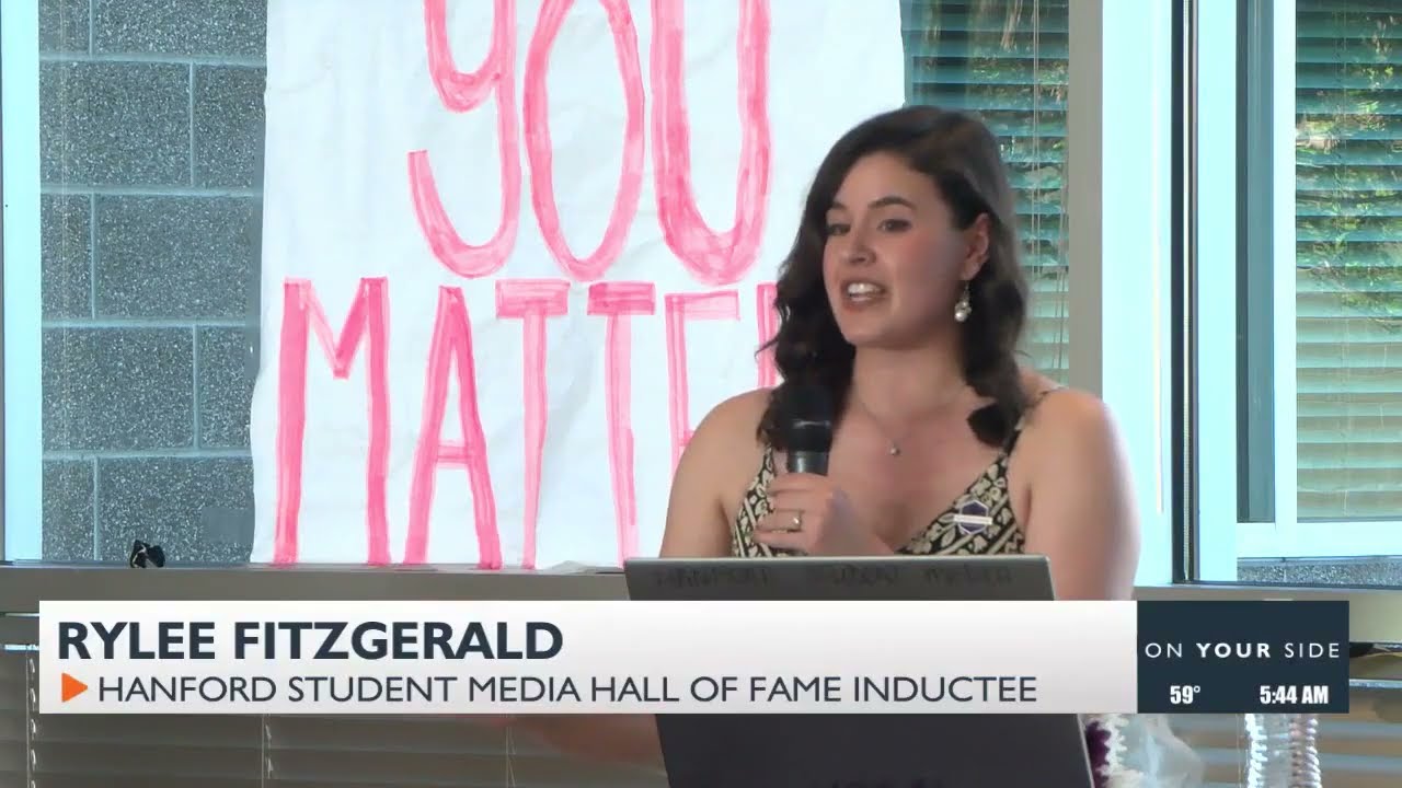 Rylee Fitzgerald inducted into Hanford Student Media Hall of Fame