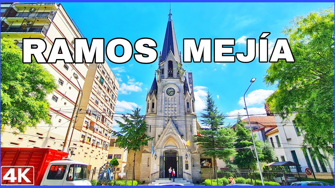 【4K】Walking Tour RAMOS MEJÍA, BUENOS AIRES - Su BARRIO y Zona CENTRO COMERCIAL| Zona OESTE.