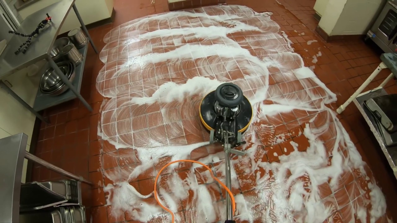 Satisfying GREASY Bubbly ASMR tile scrubbing