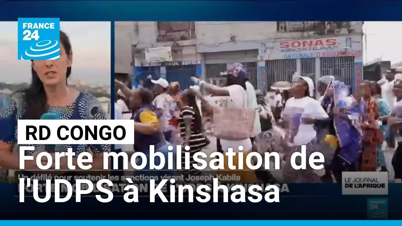 RD Congo : des militants pro-r&eacute;gime soutiennent les sanctions contre Kabila &bull; FRANCE 24