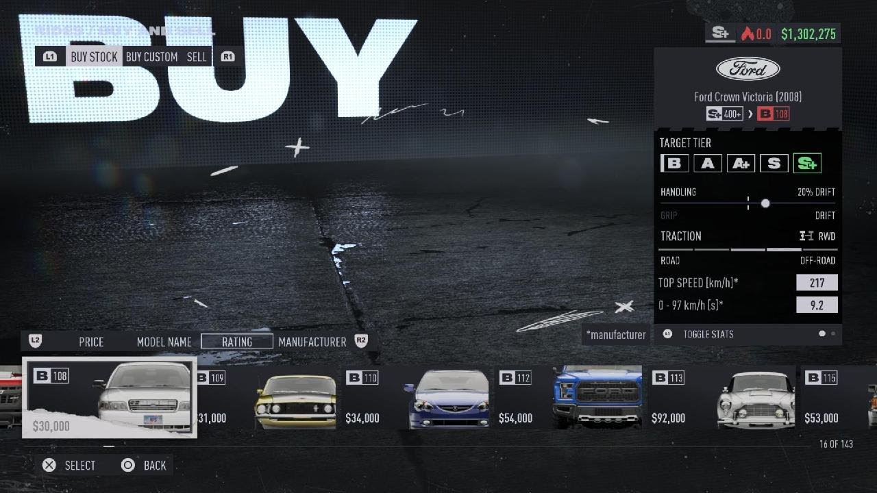 NFS Unbound  all cars showcase