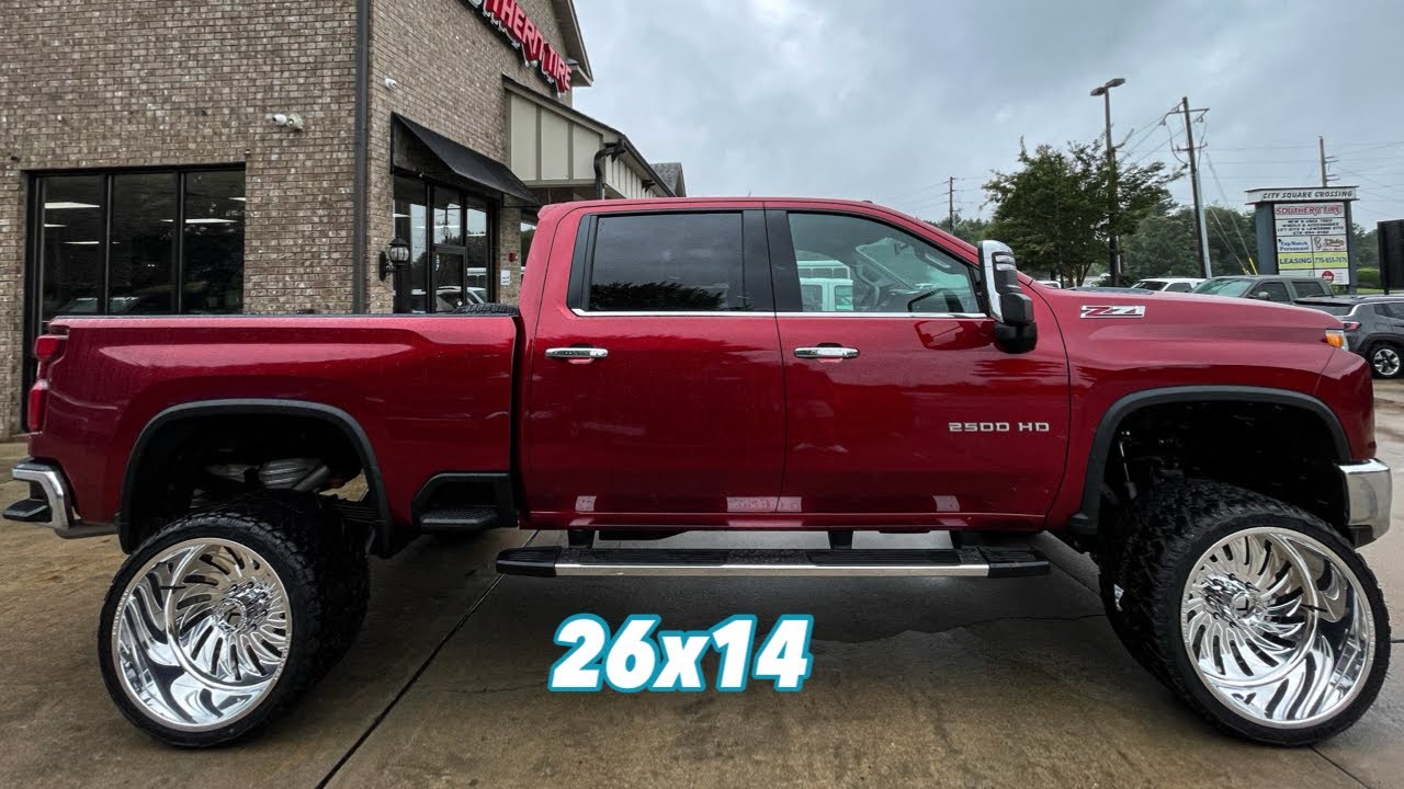 НОВЫЕ КОВАНЫЕ ДИСКИ SOUTHERN TIRE! Поднятый Silverado на 26x14 | Поднятый Chrome FTS | Путешестви...