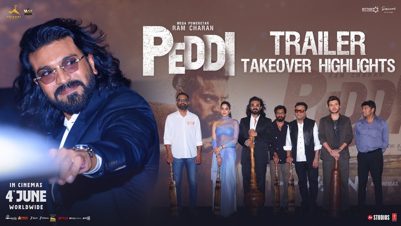 Peddi Trailer Takeover Event Highlights | Ram Charan | Janhvi Kapoor | Buchi Babu Sana | A R Rahman