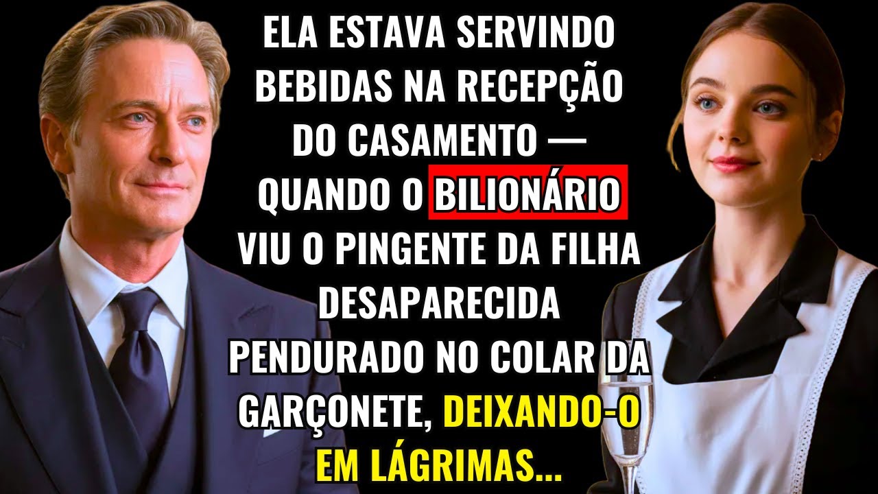 ELA ESTAVA SERVINDO BEBIDAS NO CASAMENTO, QUANDO O BILIONÁRIO VIU O PINGENTE DA FILHA DESAPARECIDA