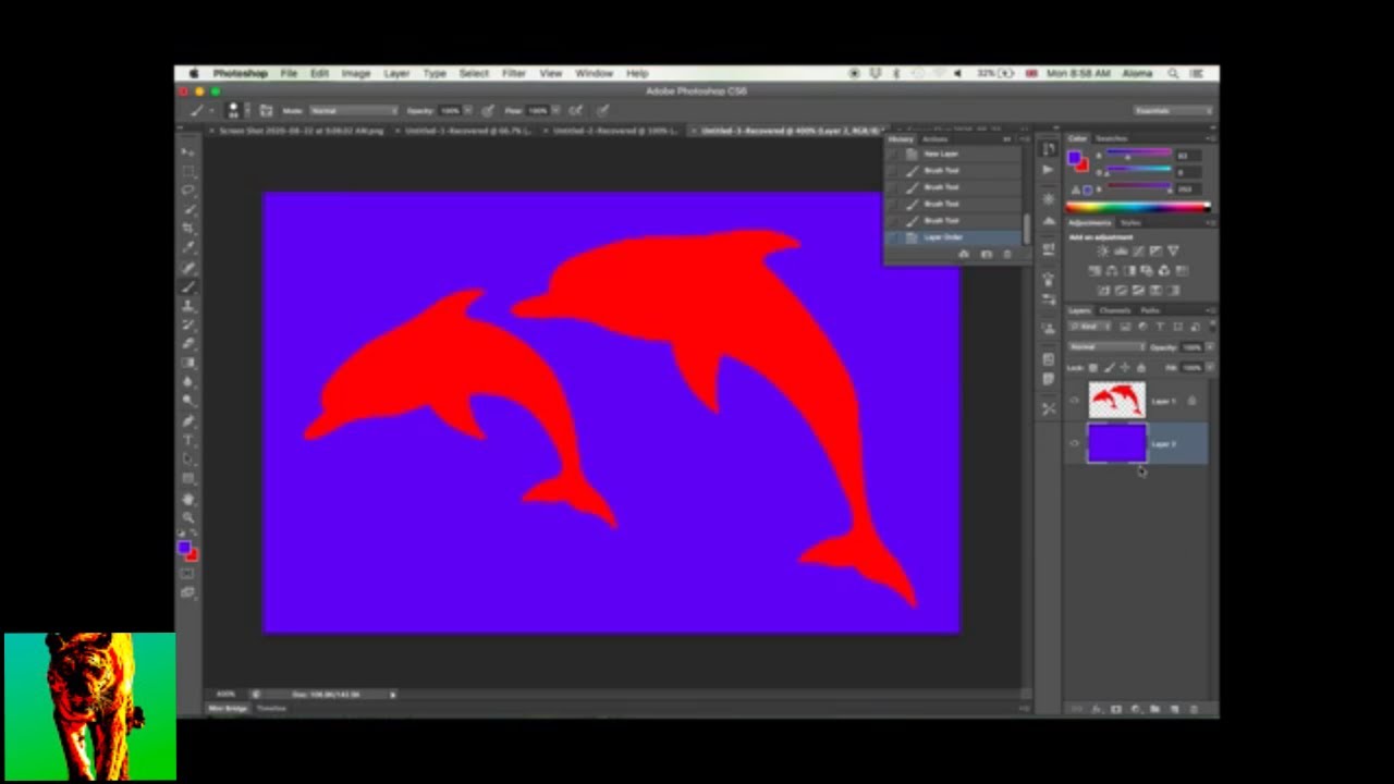 how to  select an object and change its color (adobe Photoshop cs6)