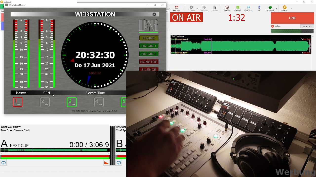 D&R Webstation: Installation und Einbindung in mAirList (with English subtitles)