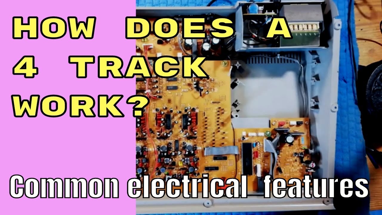 Common electrical features on the lower part of a 4track | Tascam 464