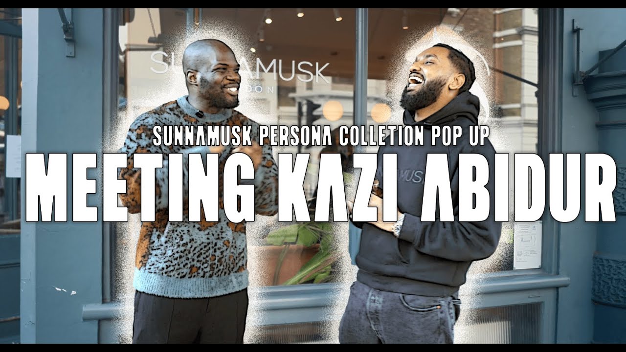 Meeting Kazi Abid CEO of SunnaMusk at the Persona Collection Pop Up!