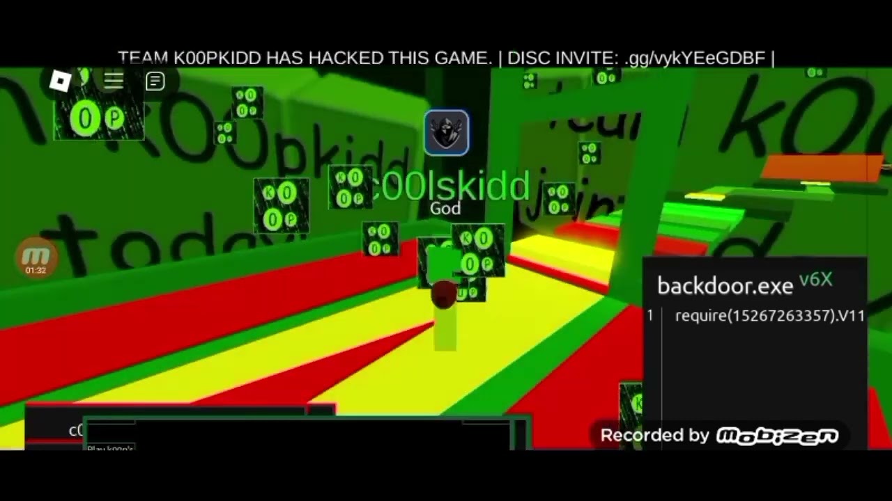 Hacking game in roblox with backdoor exe v6
