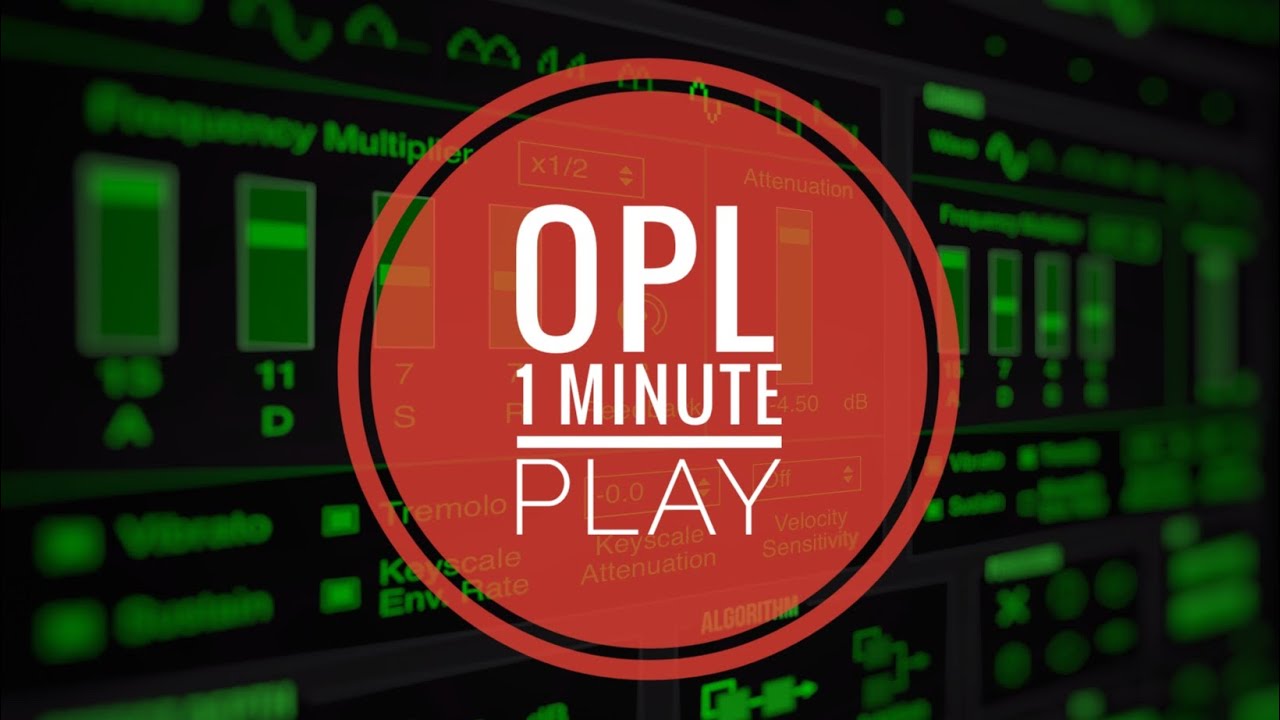 1 minute play with the brand new lofi OPL AUv3 synth for iOS by Jorge Reales / discoDSP