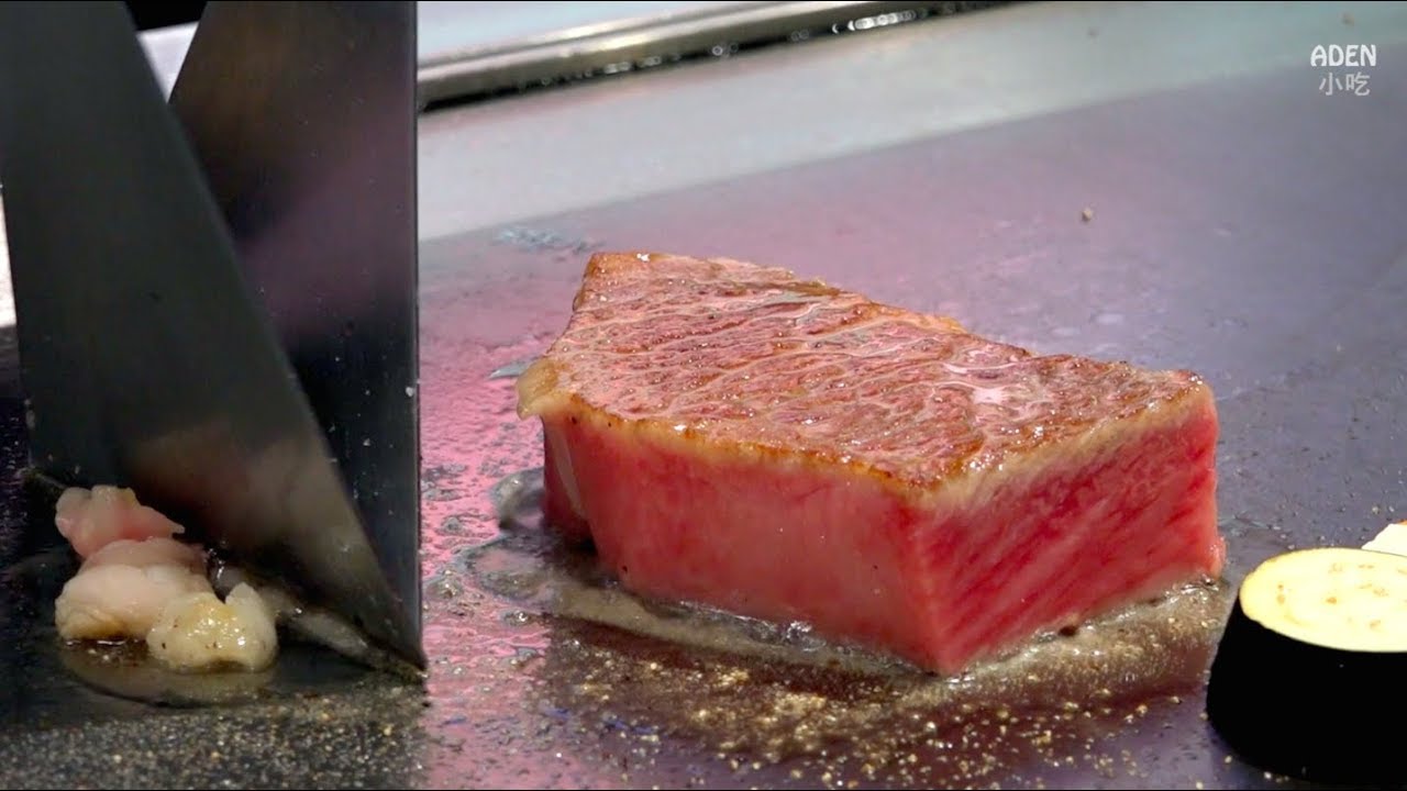 宮崎牛肉和巨型鮑魚鐵板燒 - 日本美食